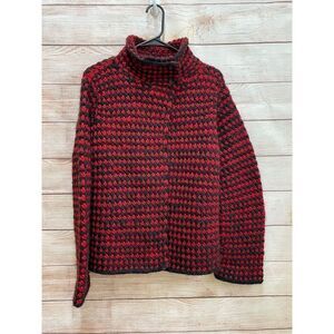VINTAGE FISHERMAN OUT OF IRELAND CARDIGAN SWEATER IN 100% WOOL